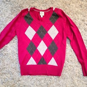 St Johns Bay Sweater argyle pattern